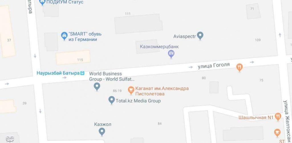 Карта Алматы в Google Maps искажена или Краудсорсинг в действии